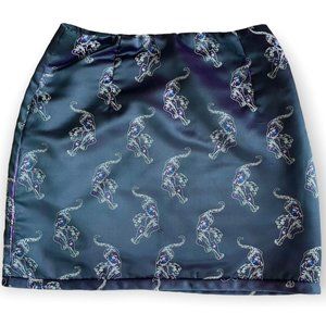 Sandro Quilted Tiger Skirt